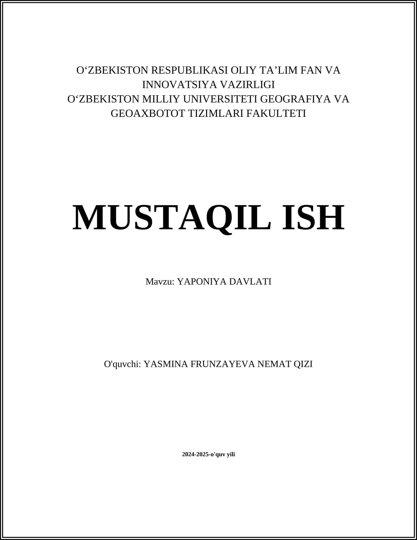 YAPONIYA DAVLATI 1