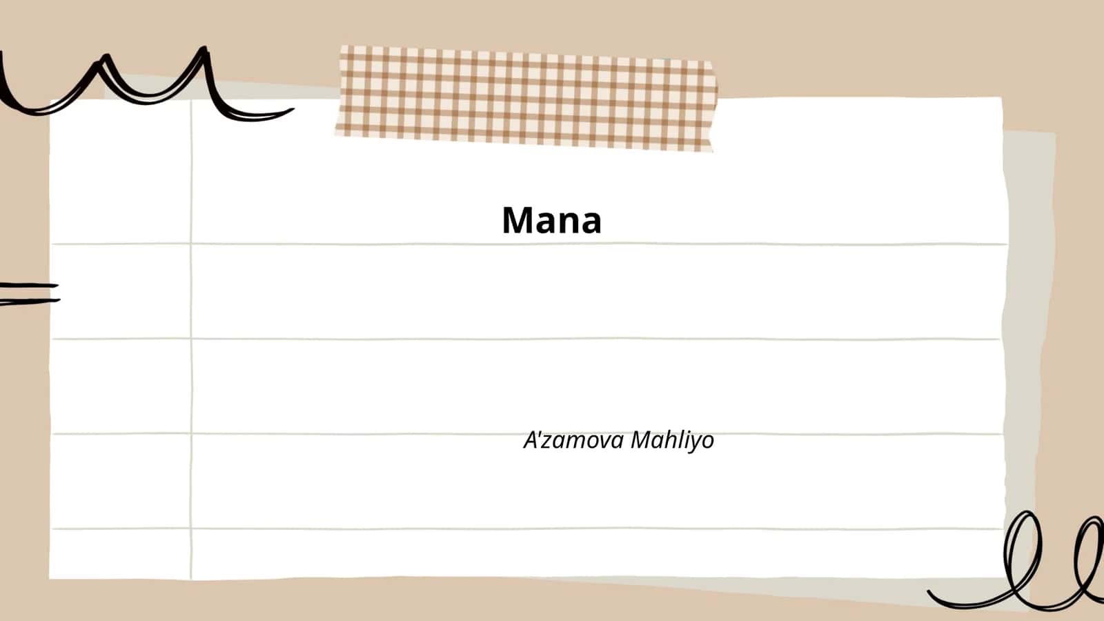 Mana A'zamova Mahliyo 1