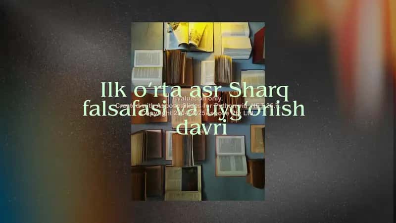 sharq falsafasi va uygʻonish davri 1