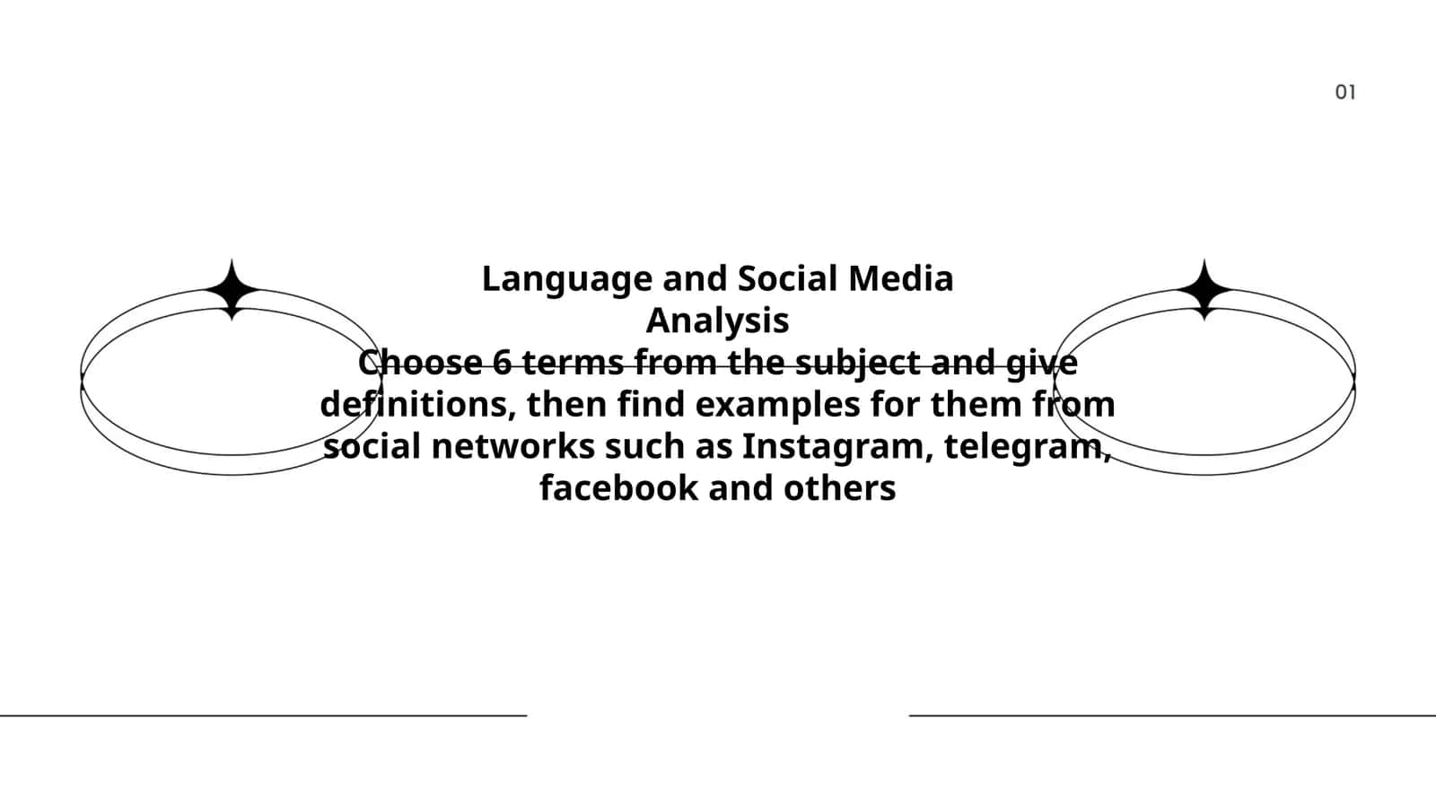 Language and Social Media Analysis 1