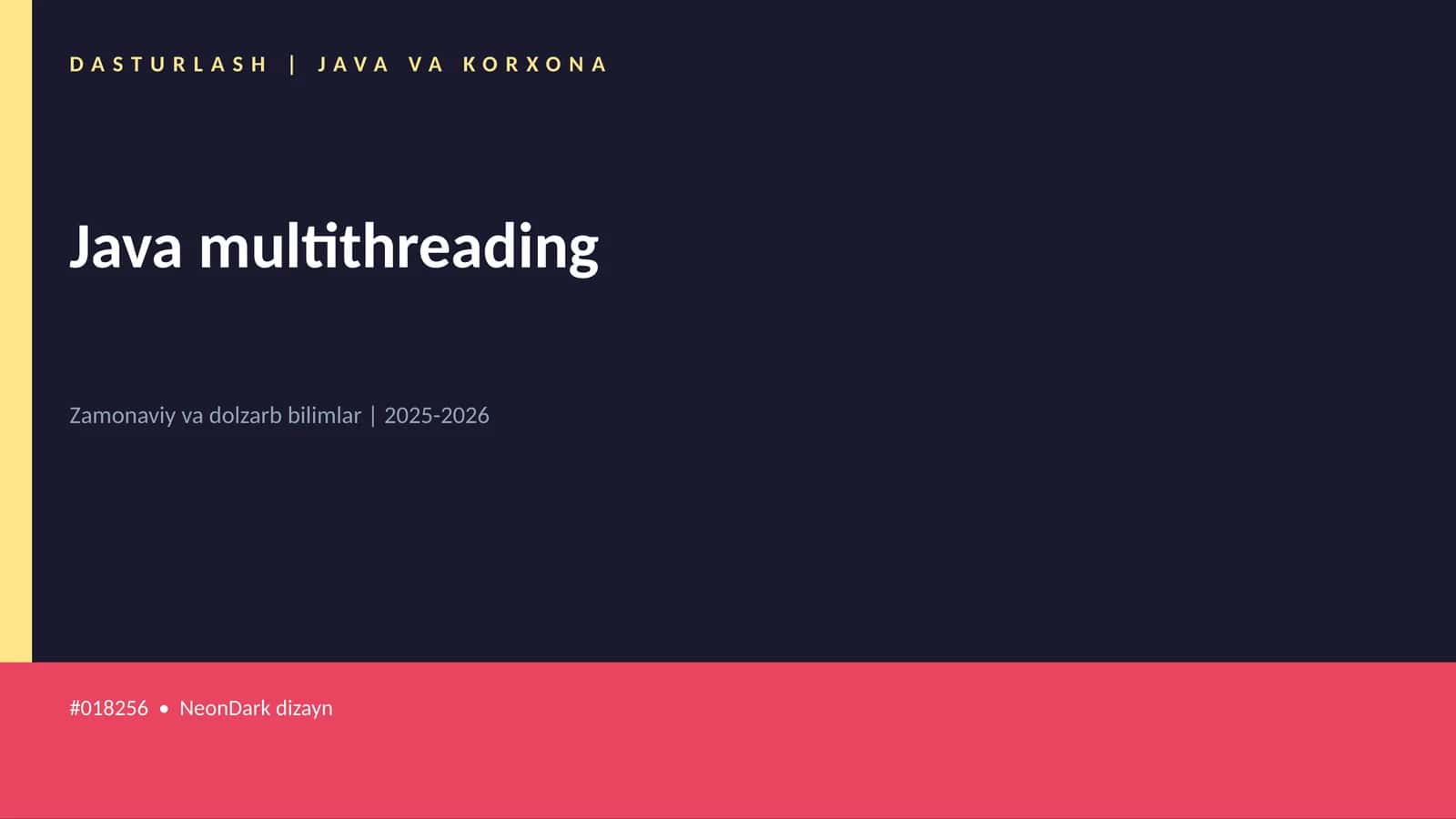 Java multithreading 1