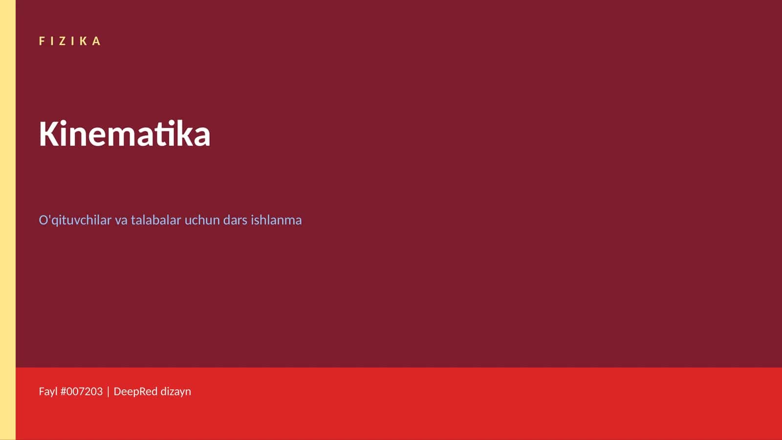 FIZIKA Kinematika 1