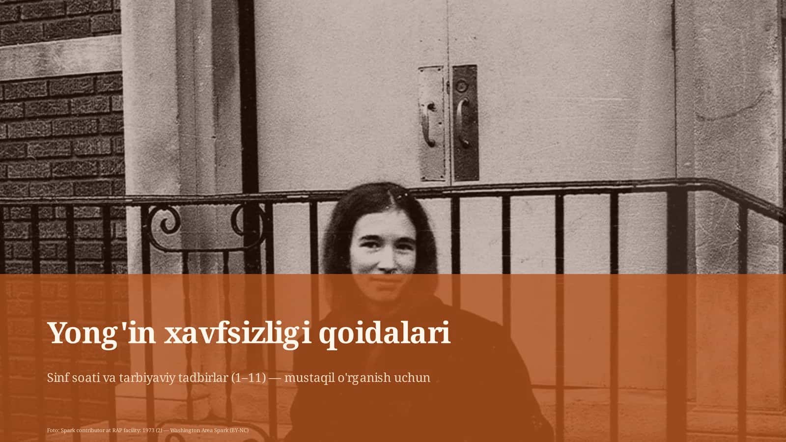 Yong'in xavfsizligi qoidalari 1