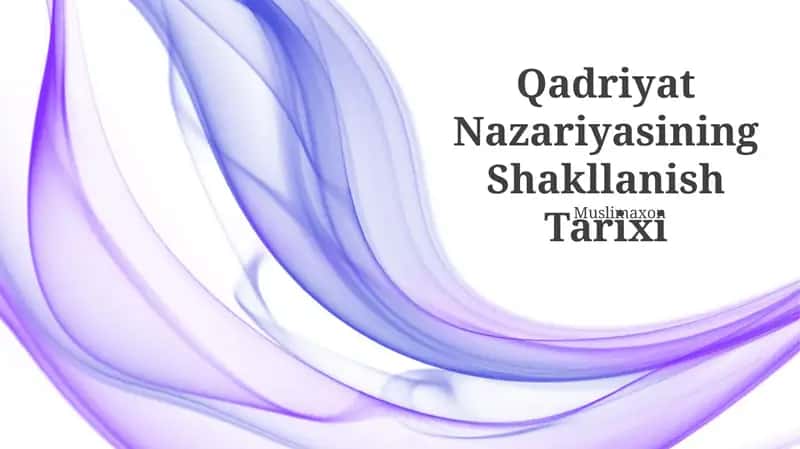 Qadriyat Nazariyasining Shakllanish Tarixi 1