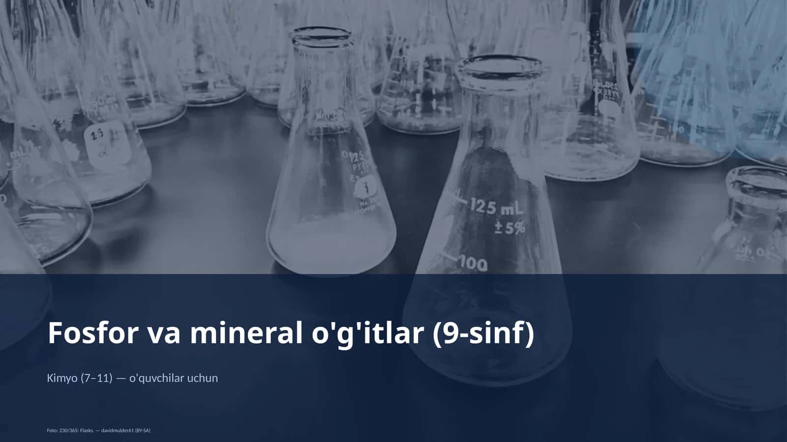 Fosfor va mineral o'g'itlar (9-sinf) 1
