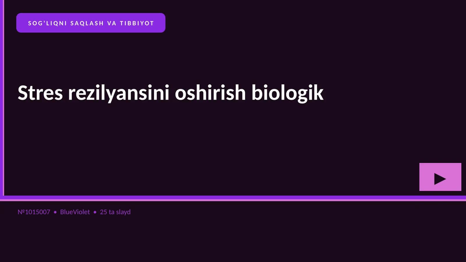 Stres rezilyansini oshirish biologik 1