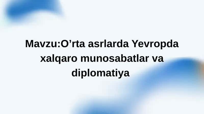Papalik diplomatiyasi 1