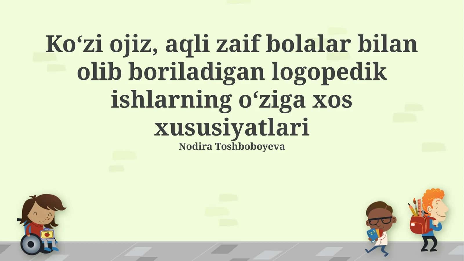 Logopediya ishlari 1