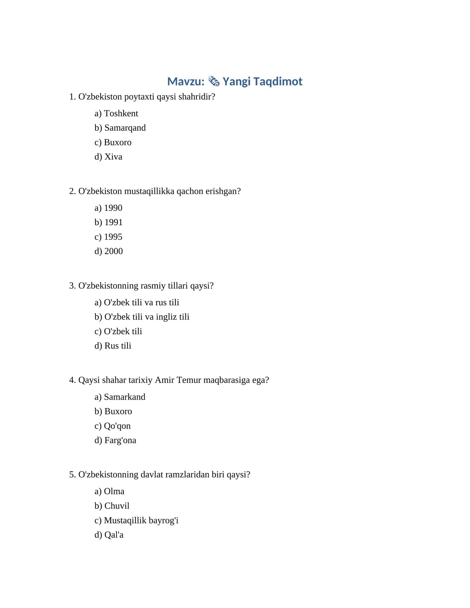 Yangi Taqdimot 1