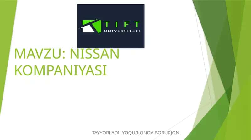 NISSAN KOMPANIYASI 1