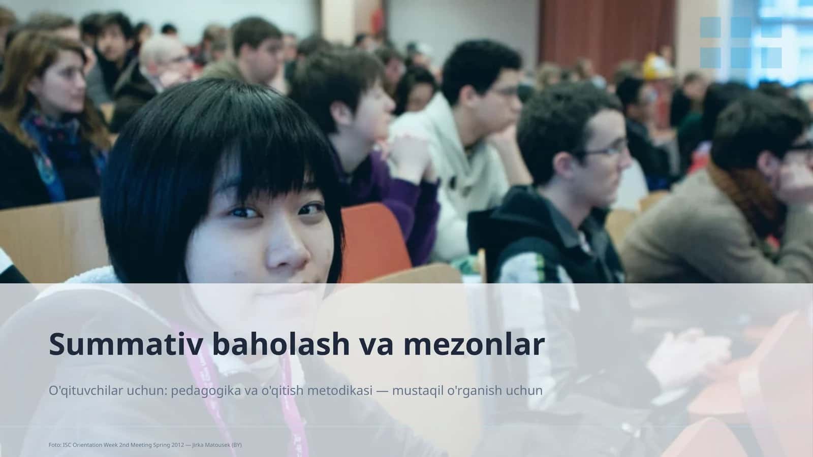 Summativ baholash va mezonlar 1