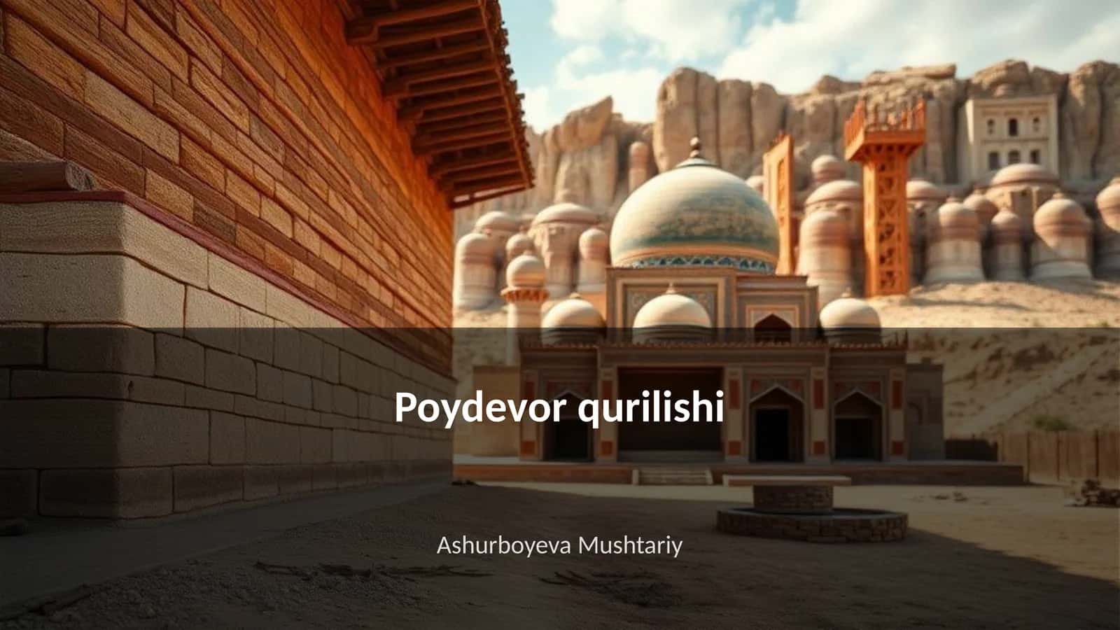 Poydevor qurilishi 1