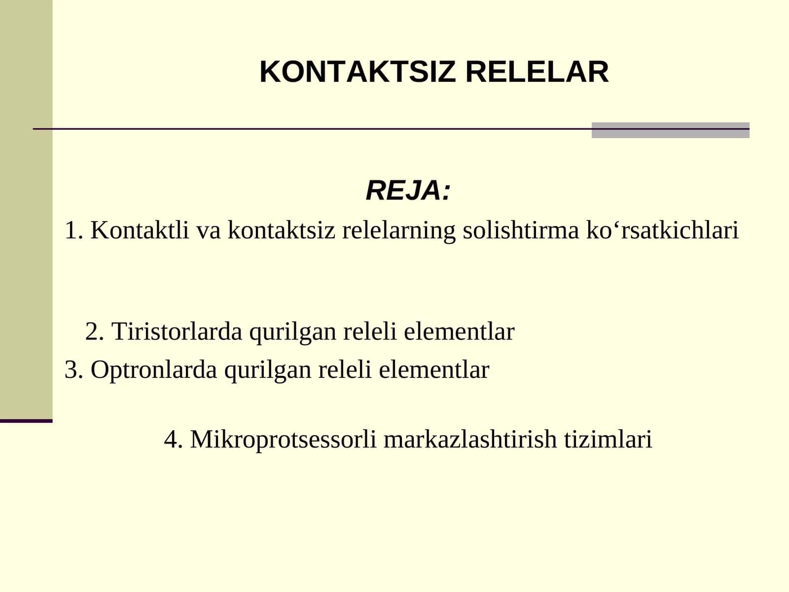 Kontaktsiz relelar 1