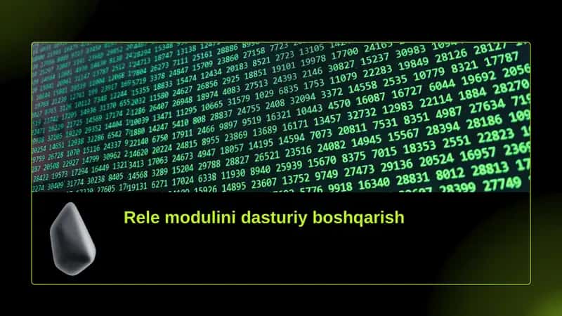Rele moduli dasturiy boshqarish 1
