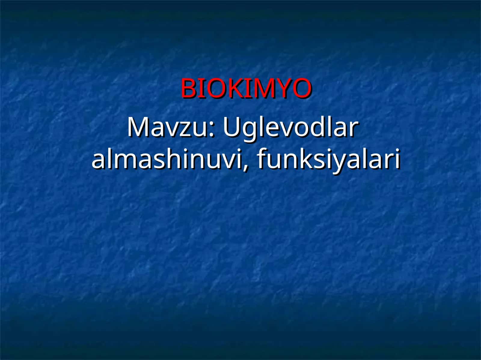 BIOKIMYO 1