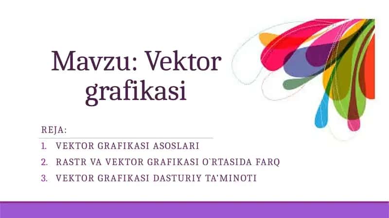 Vektor grafikasi 1