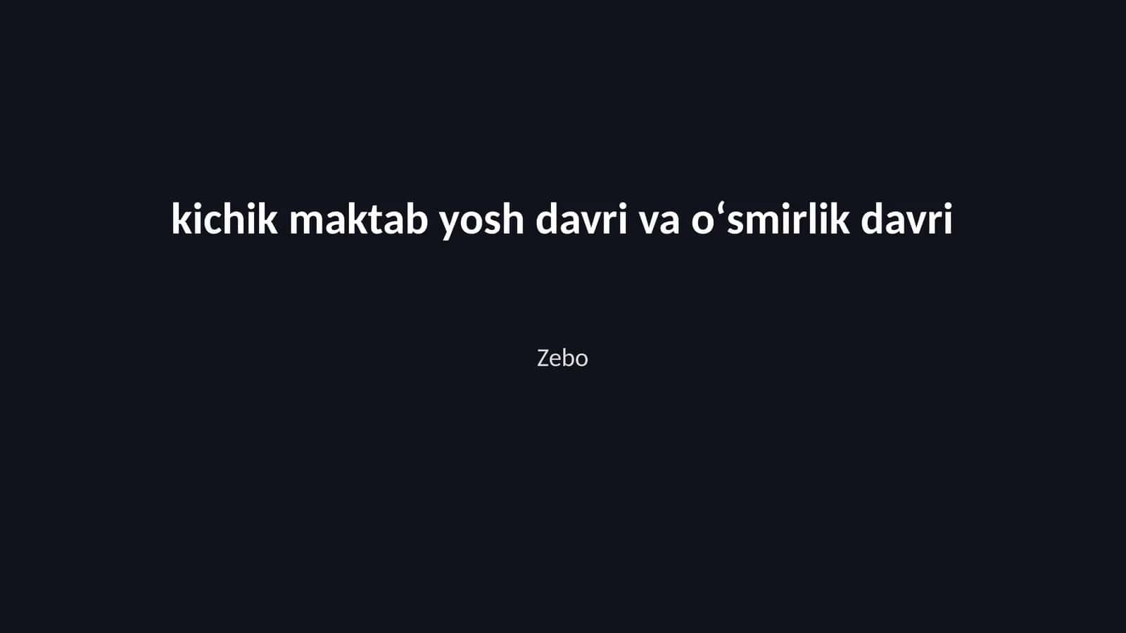 Zebo 1