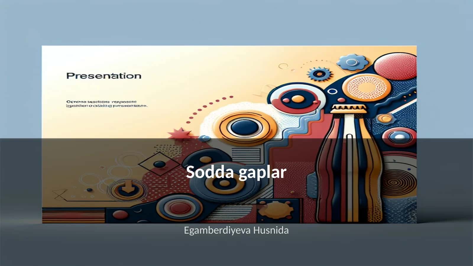Sodda gaplar 1