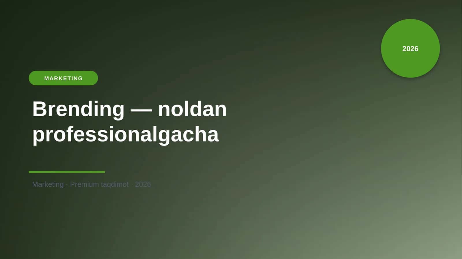 Brending — noldan professionalgacha 1