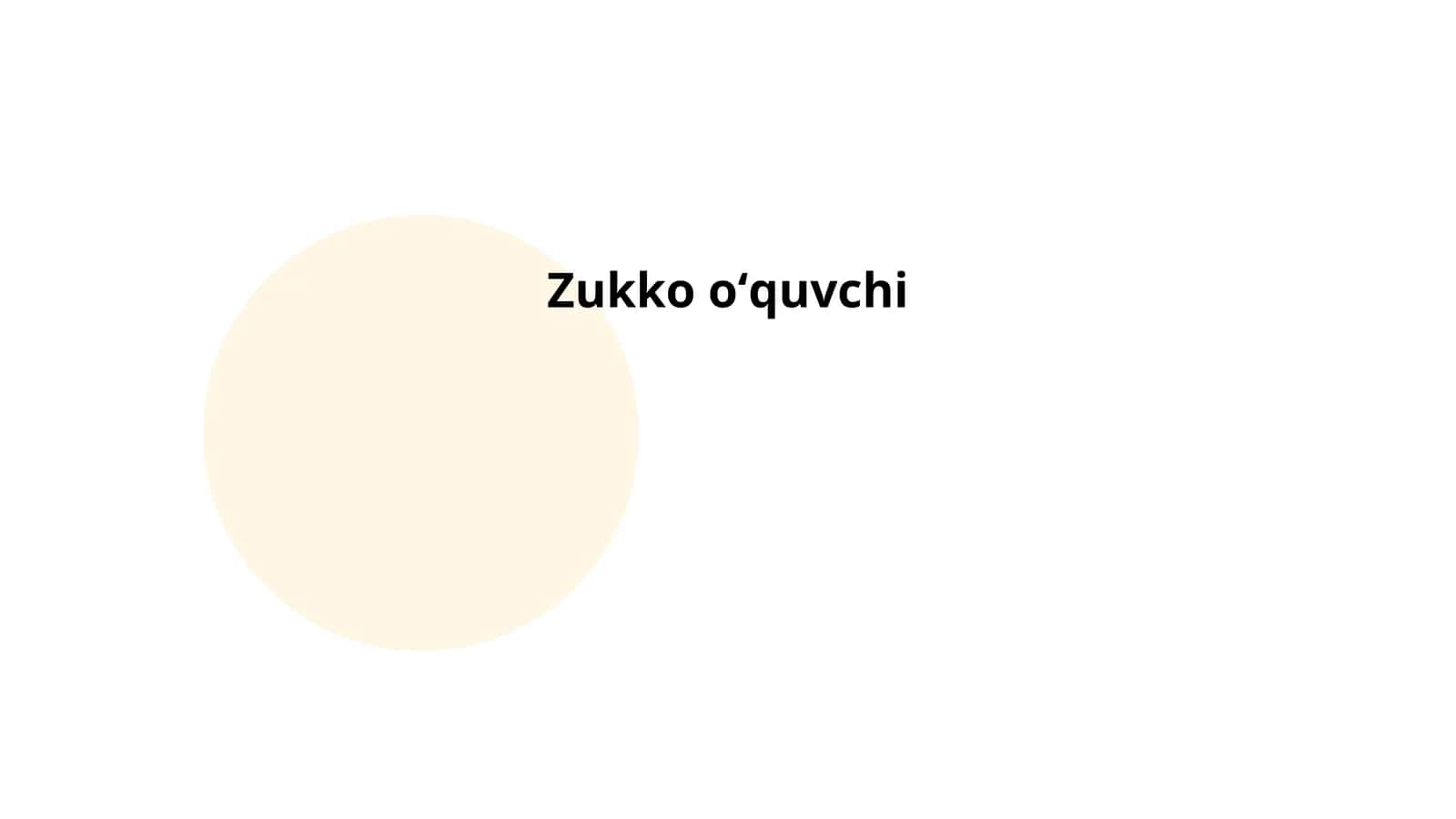 Zukko oʻquvchi 1