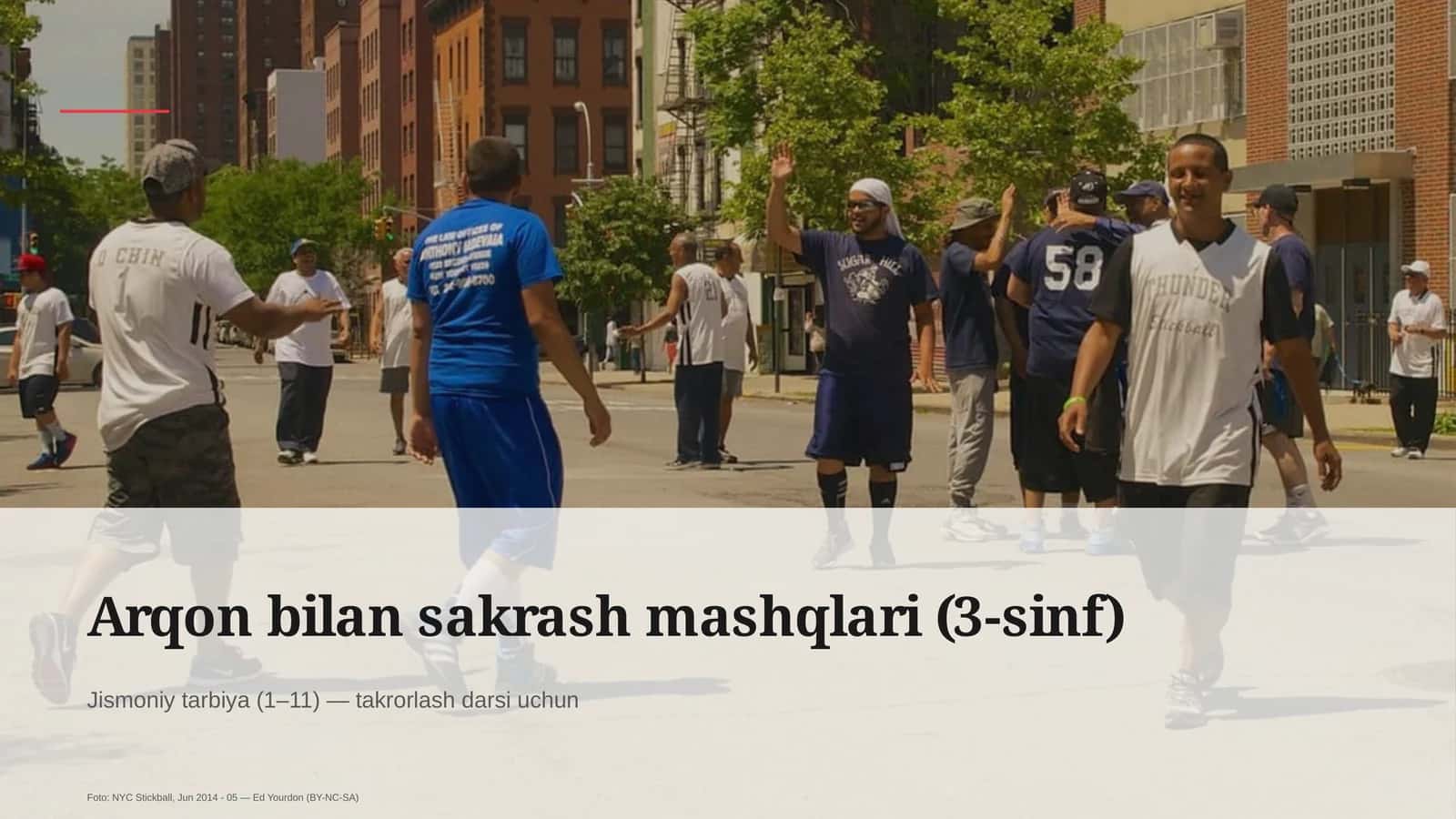 Arqon bilan sakrash mashqlari (3-sinf) 1