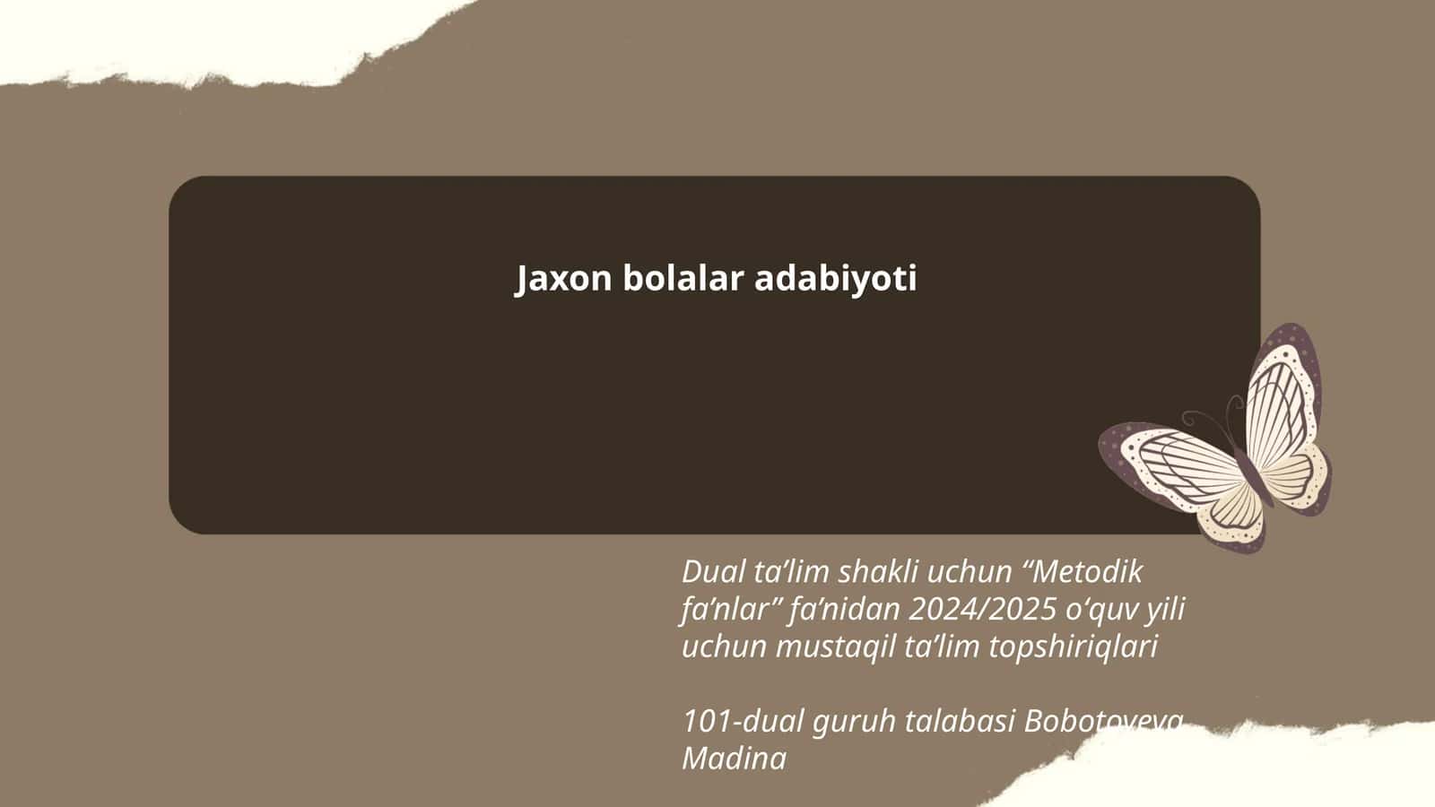 Jaxon bolalar adabiyoti 1