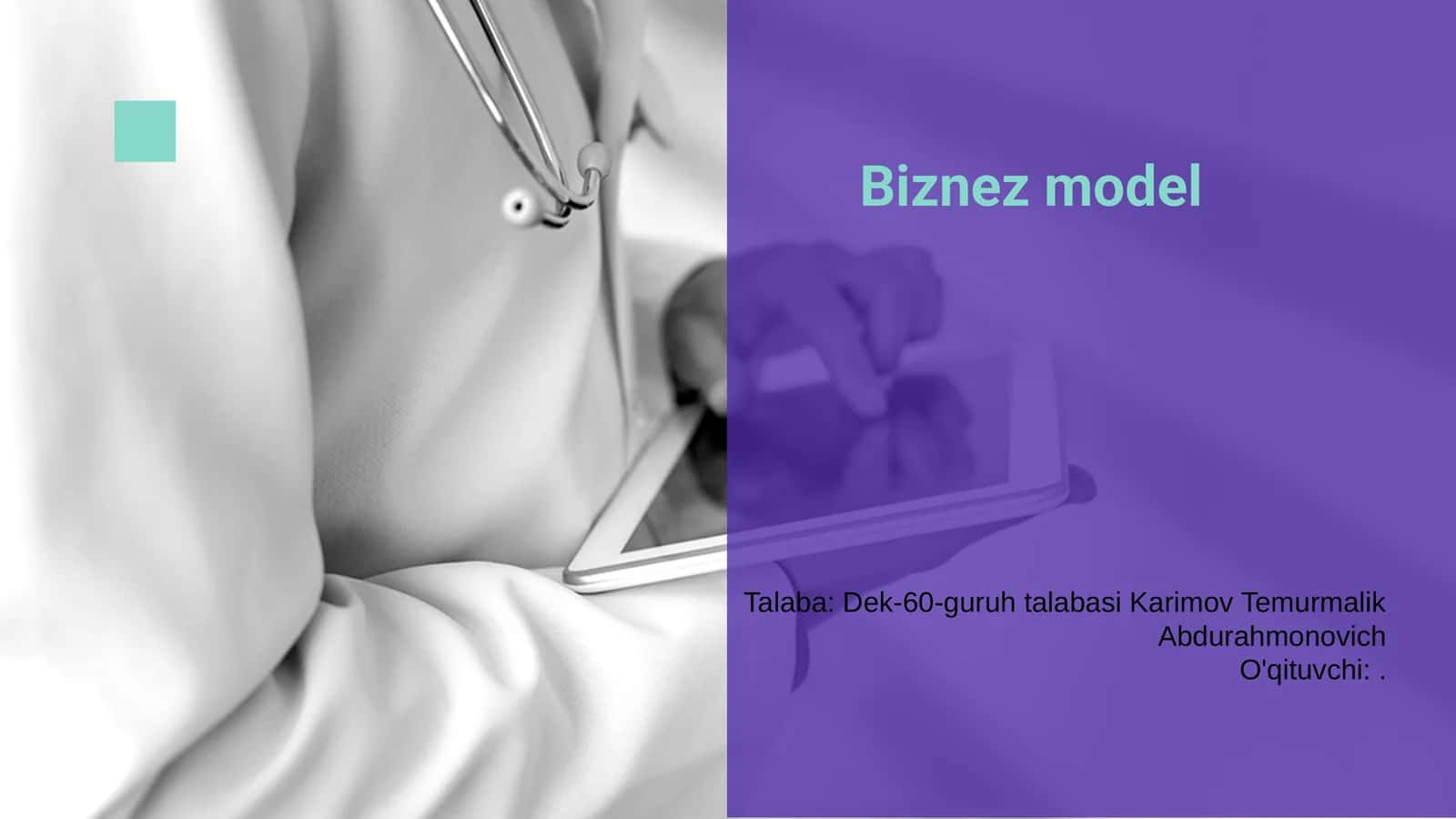Biznez model 1