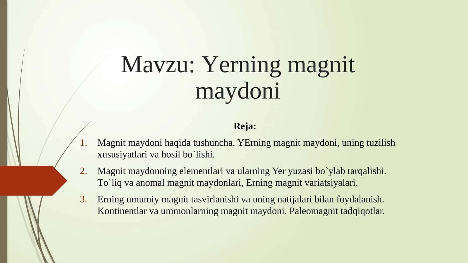 Yеrning magnitmaydoni 1