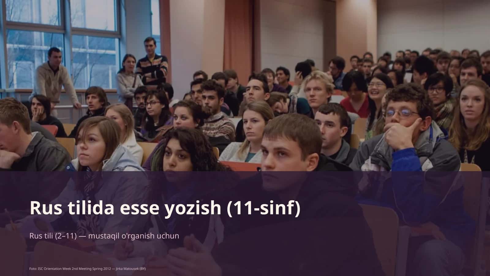 Rus tilida esse yozish (11-sinf) 1