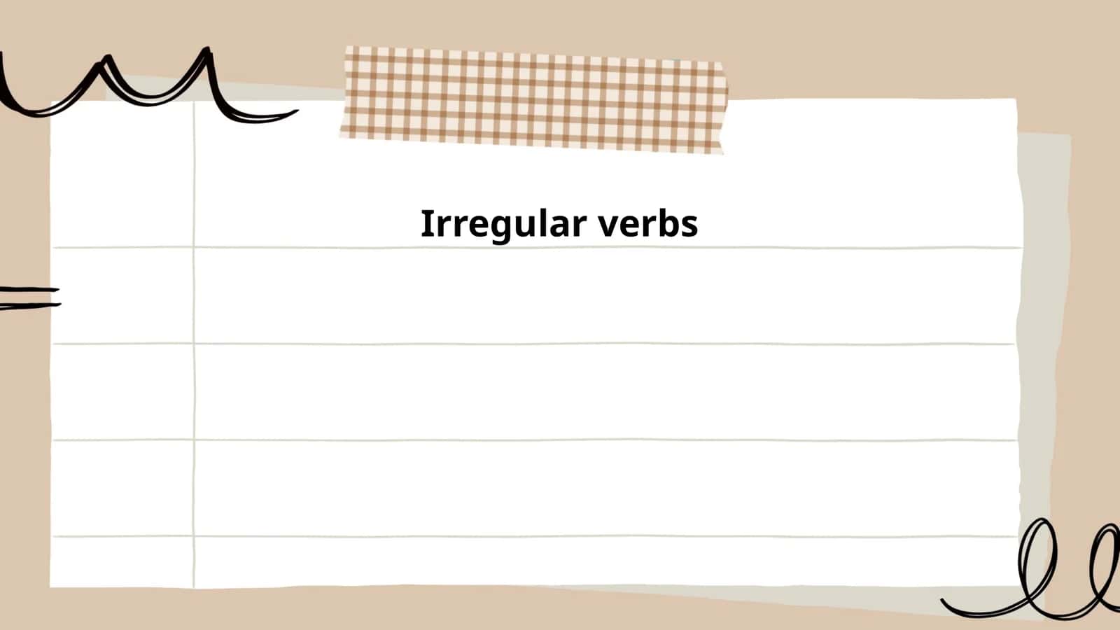 Irregular verbs 1
