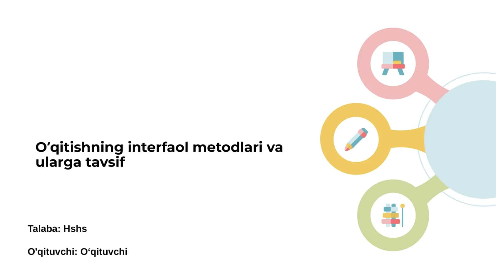 Interfaol o‘qitish metodlari 1