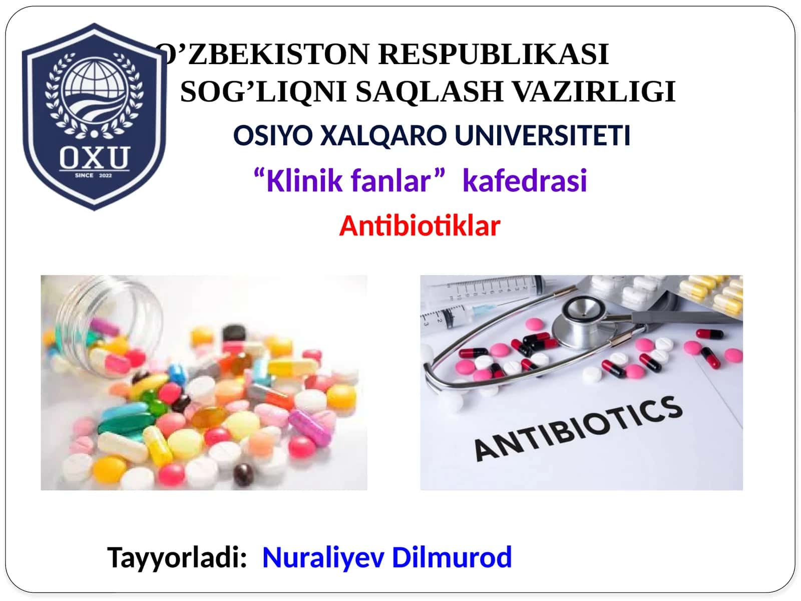 Antibiotiklar 1