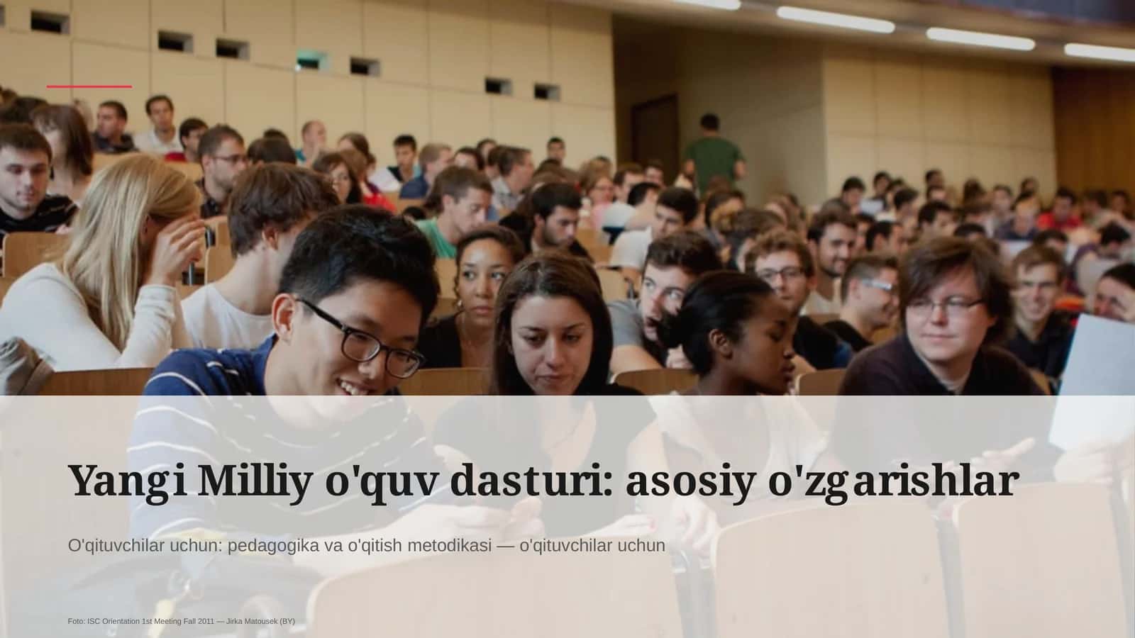 Yangi Milliy o'quv dasturi: asosiy o'zgarishlar 1