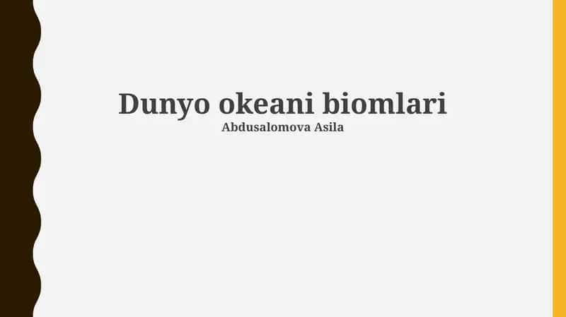 Dunyo okeani biomlari 1