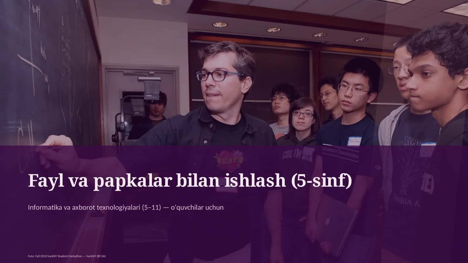 Fayl va papkalar bilan ishlash (5-sinf) 1