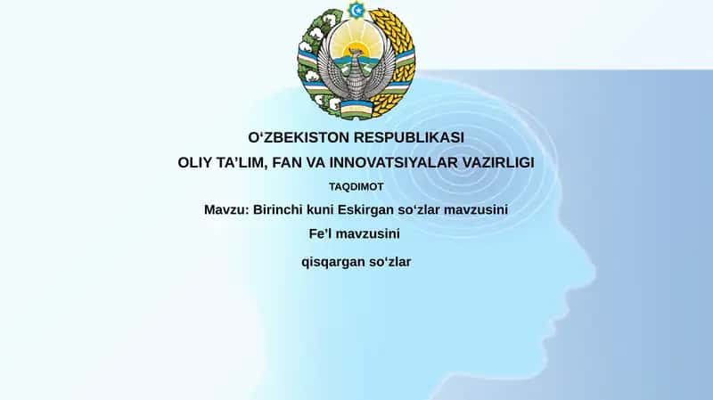 Eskirgan so'zlar 1