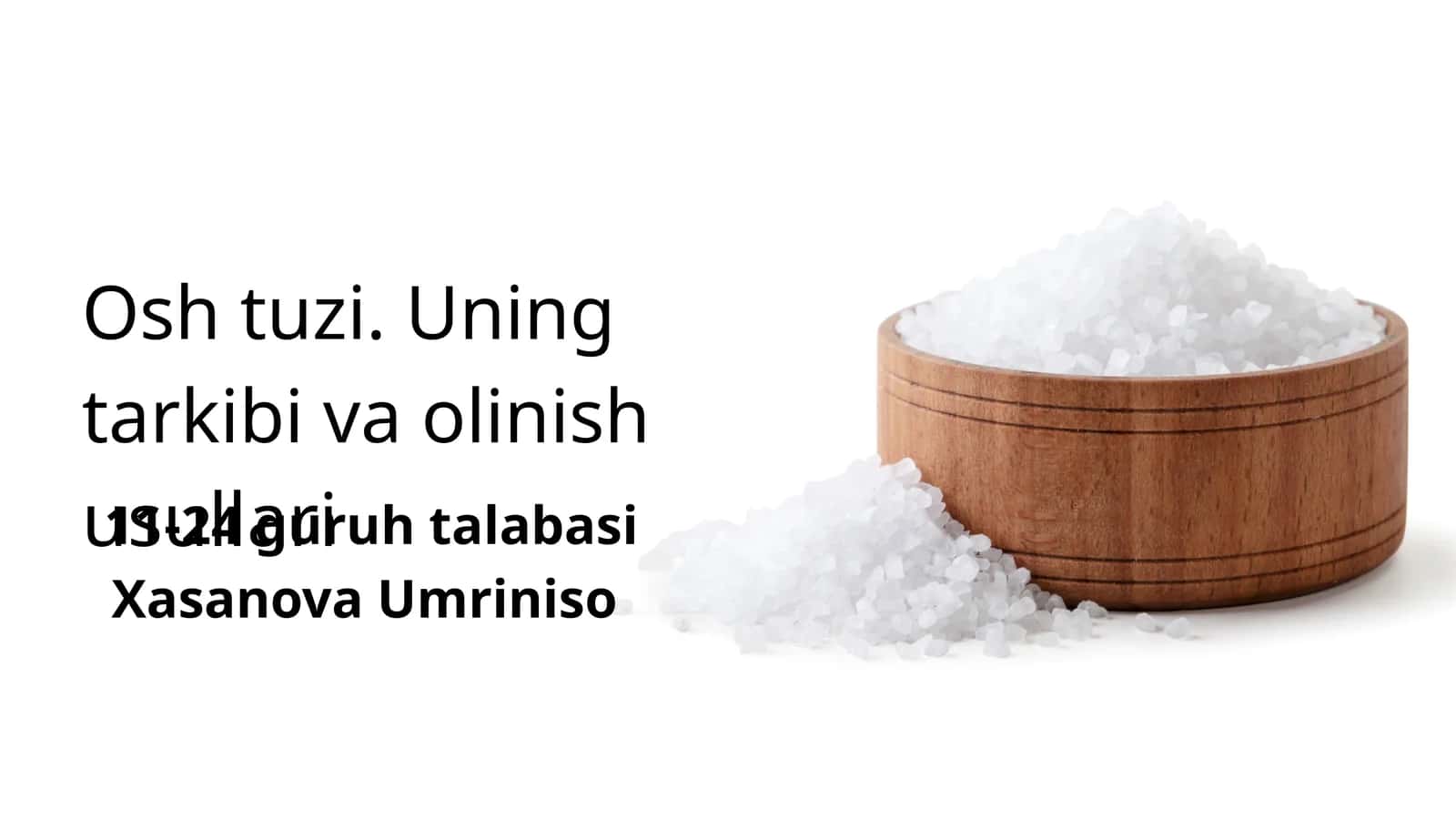 Osh Tuzi: Tarkibi va Olinish Usullari 1