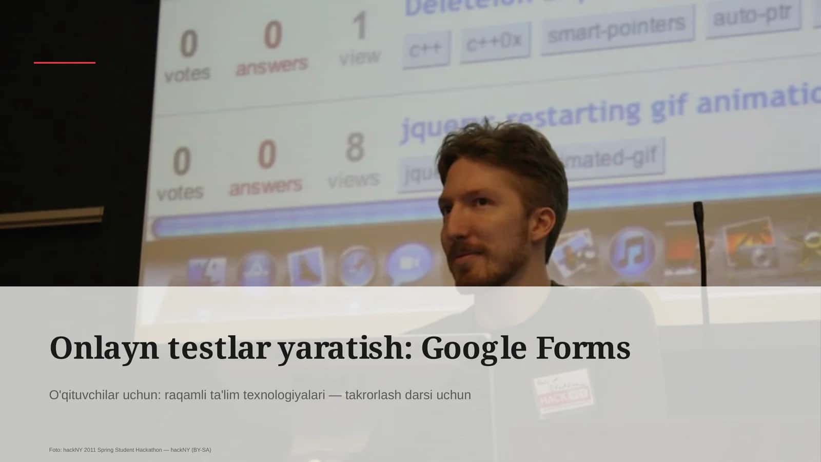 Onlayn testlar yaratish: Google Forms 1