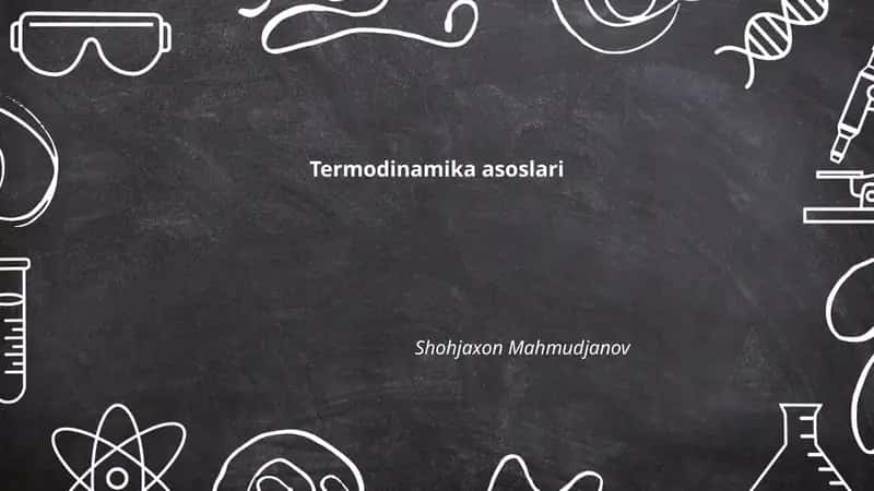Termodinamika asoslari 1