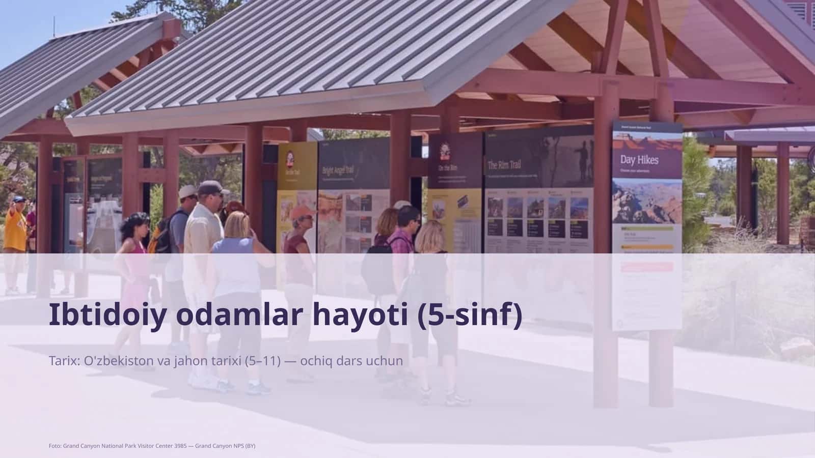Ibtidoiy odamlar hayoti (5-sinf) 1