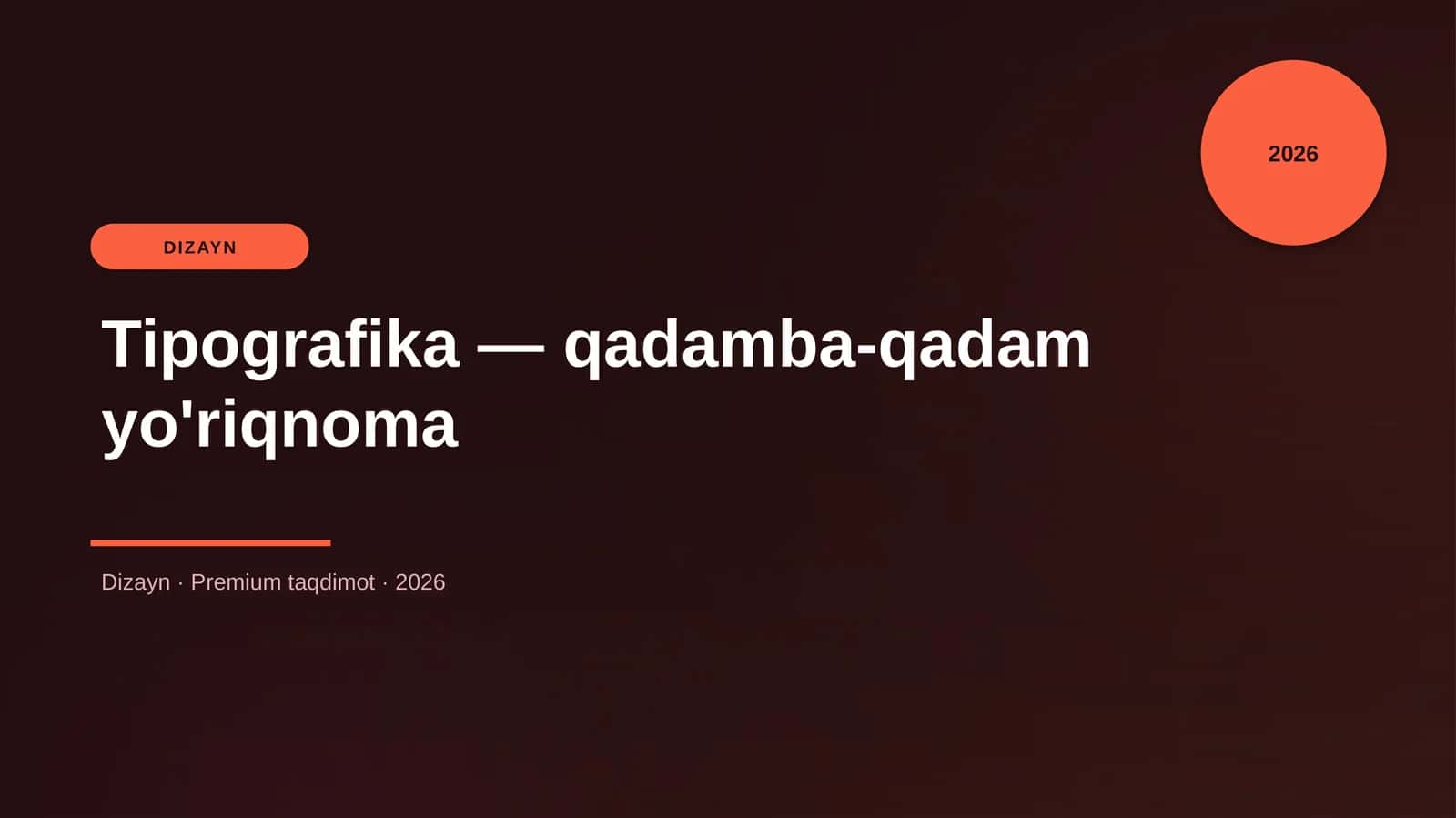 Tipografika — qadamba-qadam yo'riqnoma 1
