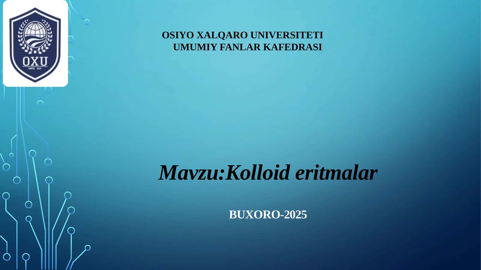 Kolloid eritmalar 1