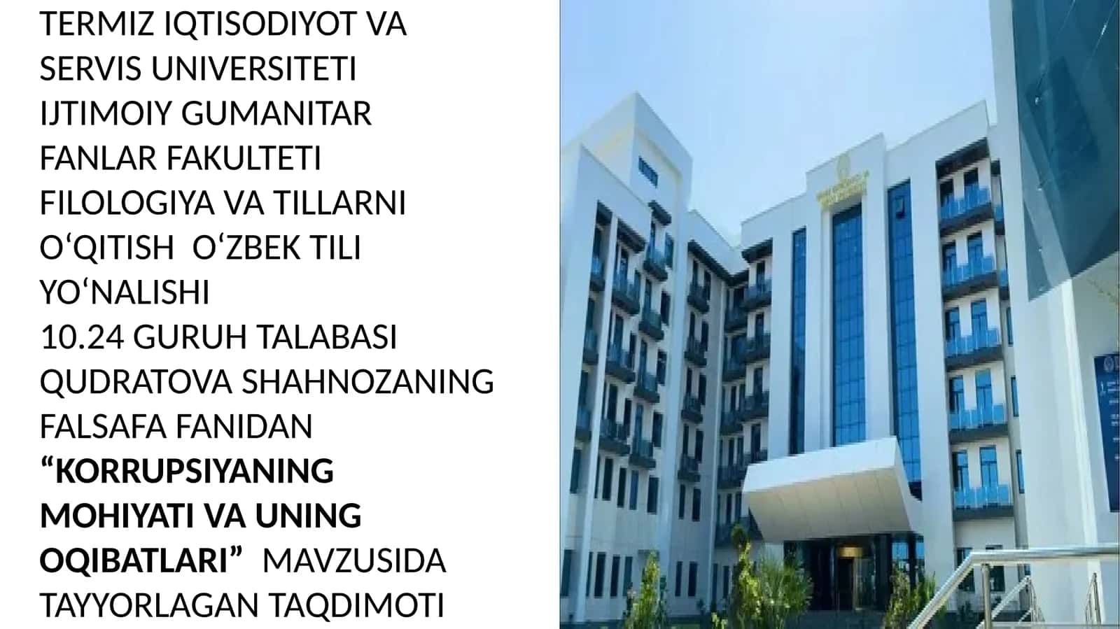Korrupsiyaning Mohiyati va Oqibatlari 1