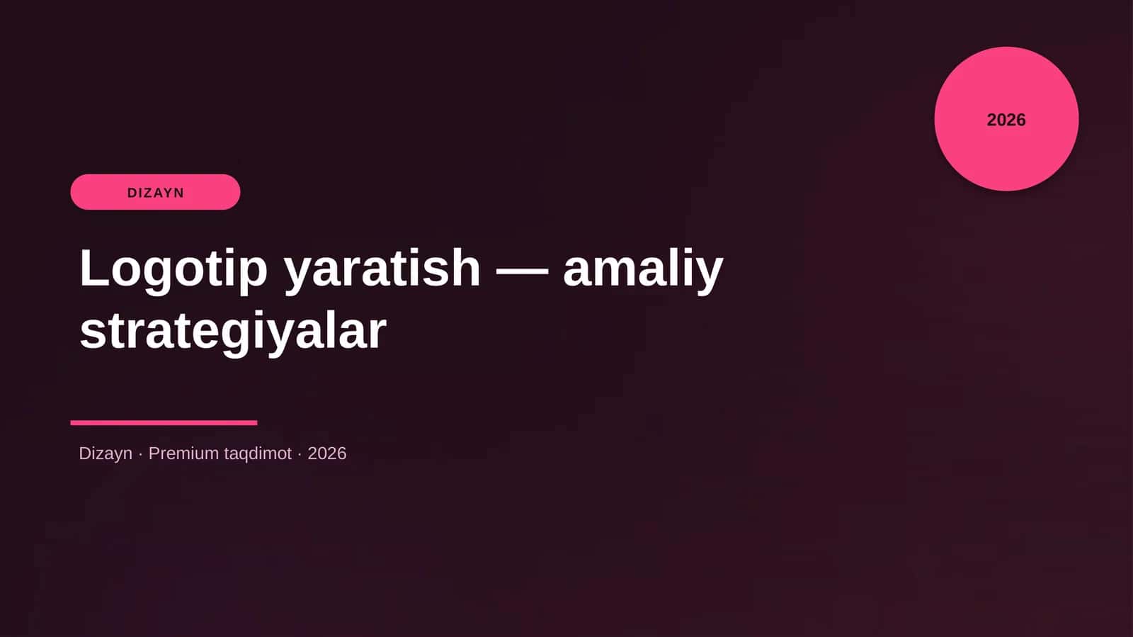 Logotip yaratish — amaliy strategiyalar 1