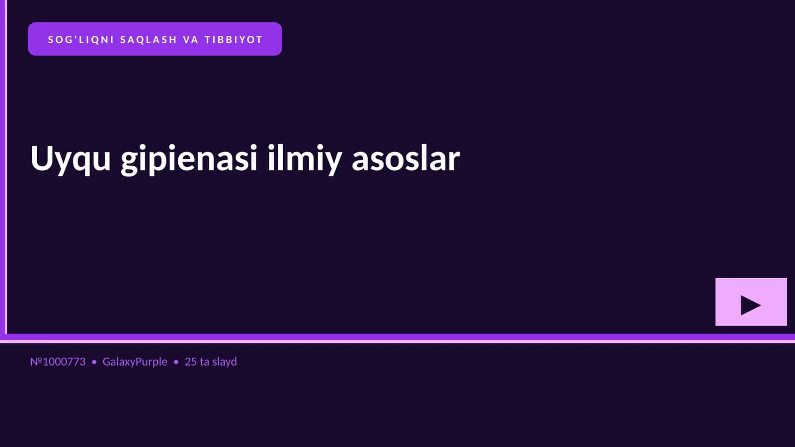 Uyqu gipienasi ilmiy asoslar 1