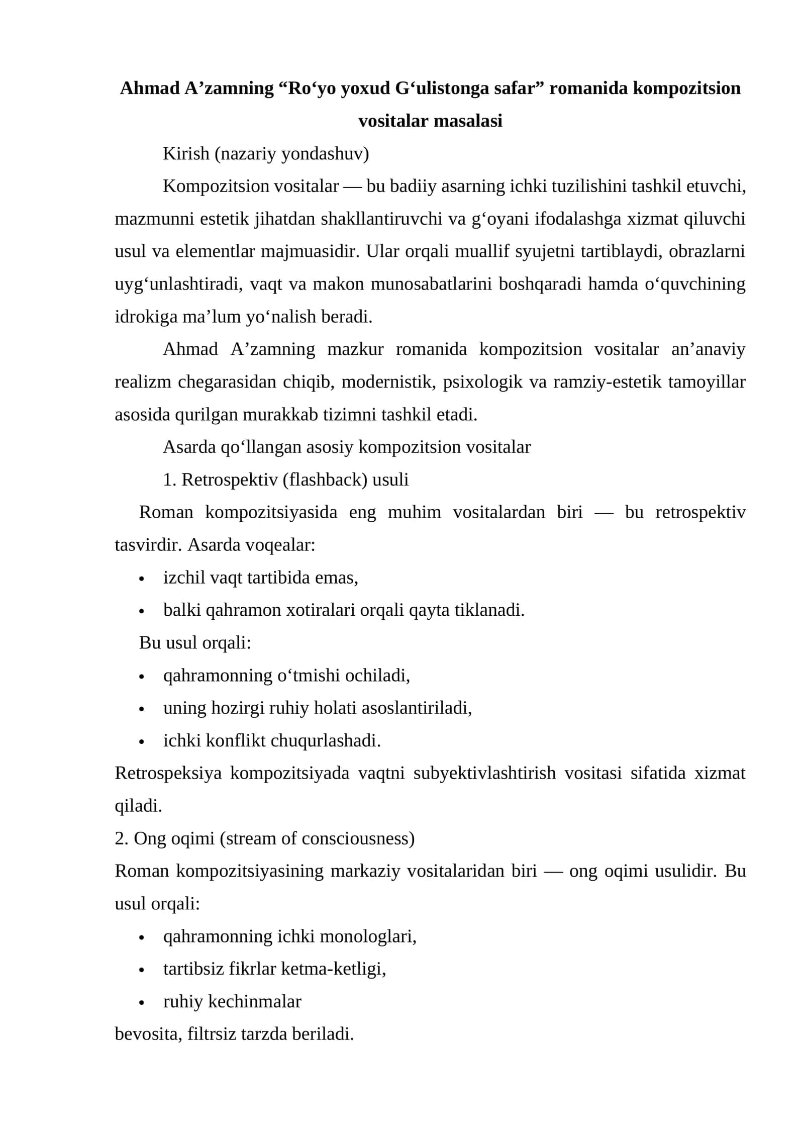 Kompozitsion vositalar masalasi 1