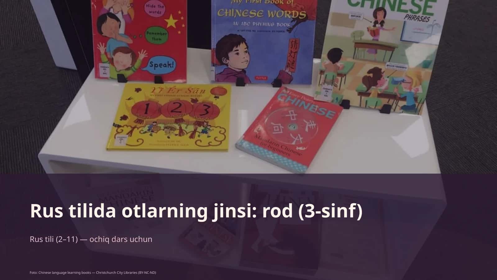 Rus tilida otlarning jinsi: rod (3-sinf) 1