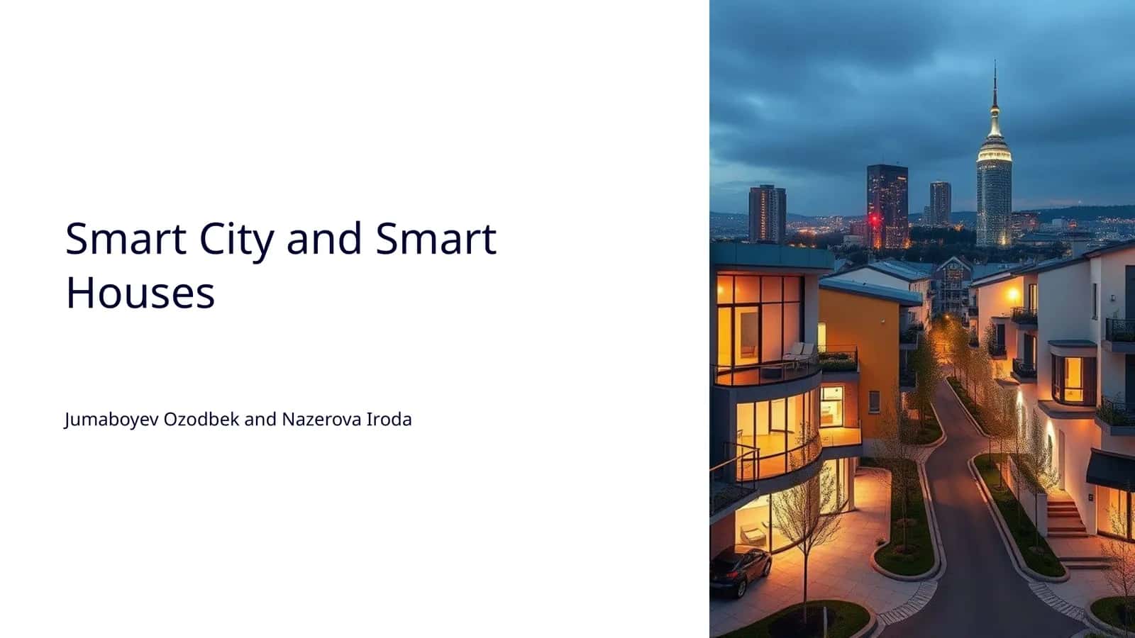 Smart City and Smart Houses 1