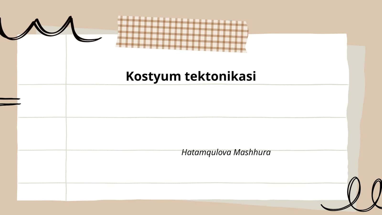 Kostyum tektonikasi 1
