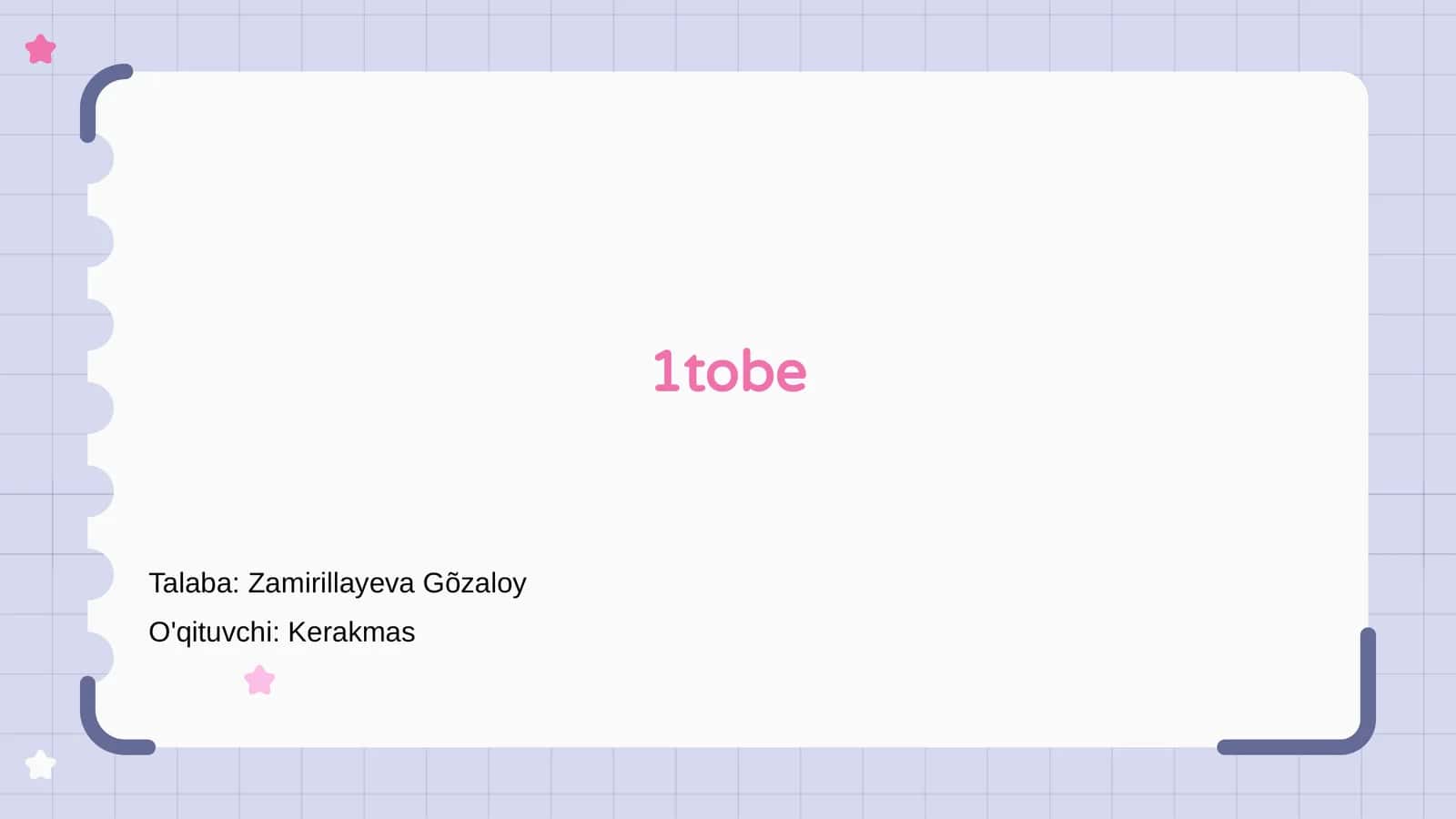 1tobe 1